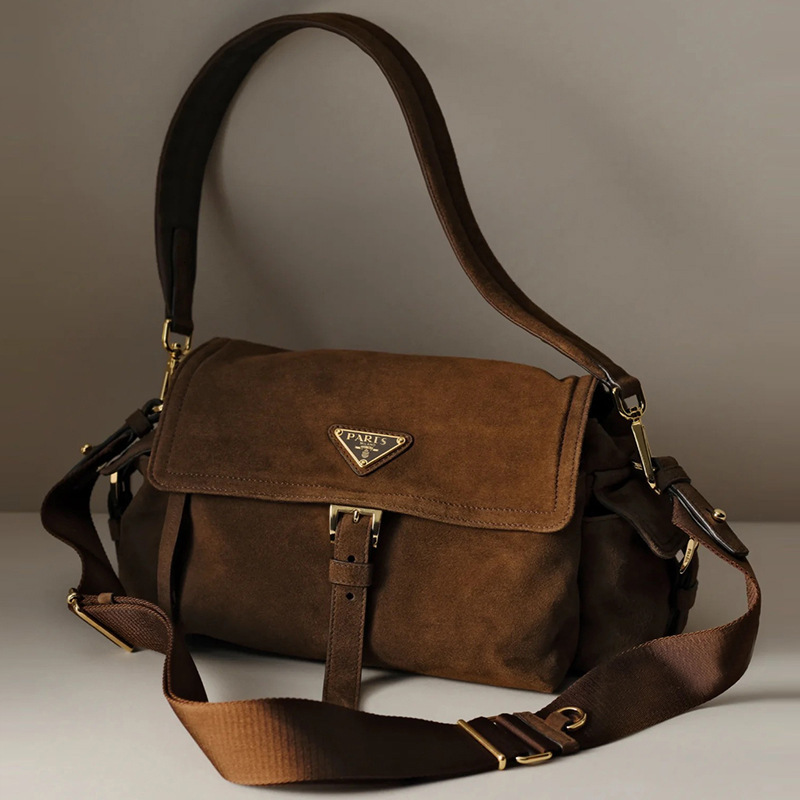 Daily Fashion Trendy Retro Casual MultiFunctional MultiPocket Nylon BikerStyle Shoulder Underarm Bag New Autumn And Winter Women's Bag - view 4