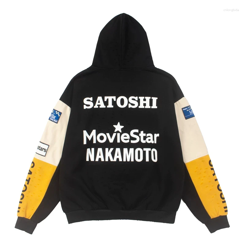 Men' s Hoodies 2026 Hip Hop Embroidery Long Sleeve Hole - view 6
