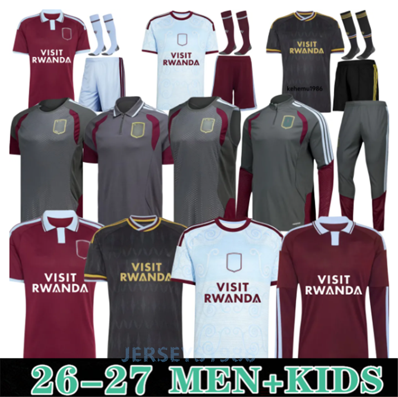 26 27 Astonly Villa Watkins Rogers Maglie Da Calcio Onana Martinez Mcginn Sanch…