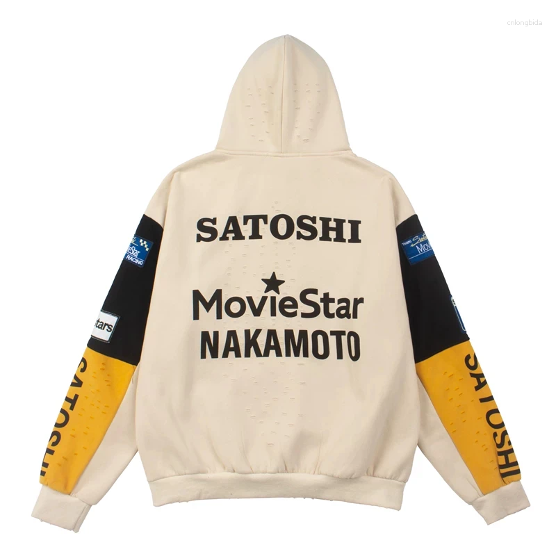 Men' s Hoodies 2026 Hip Hop Embroidery Long Sleeve Hole - view 4