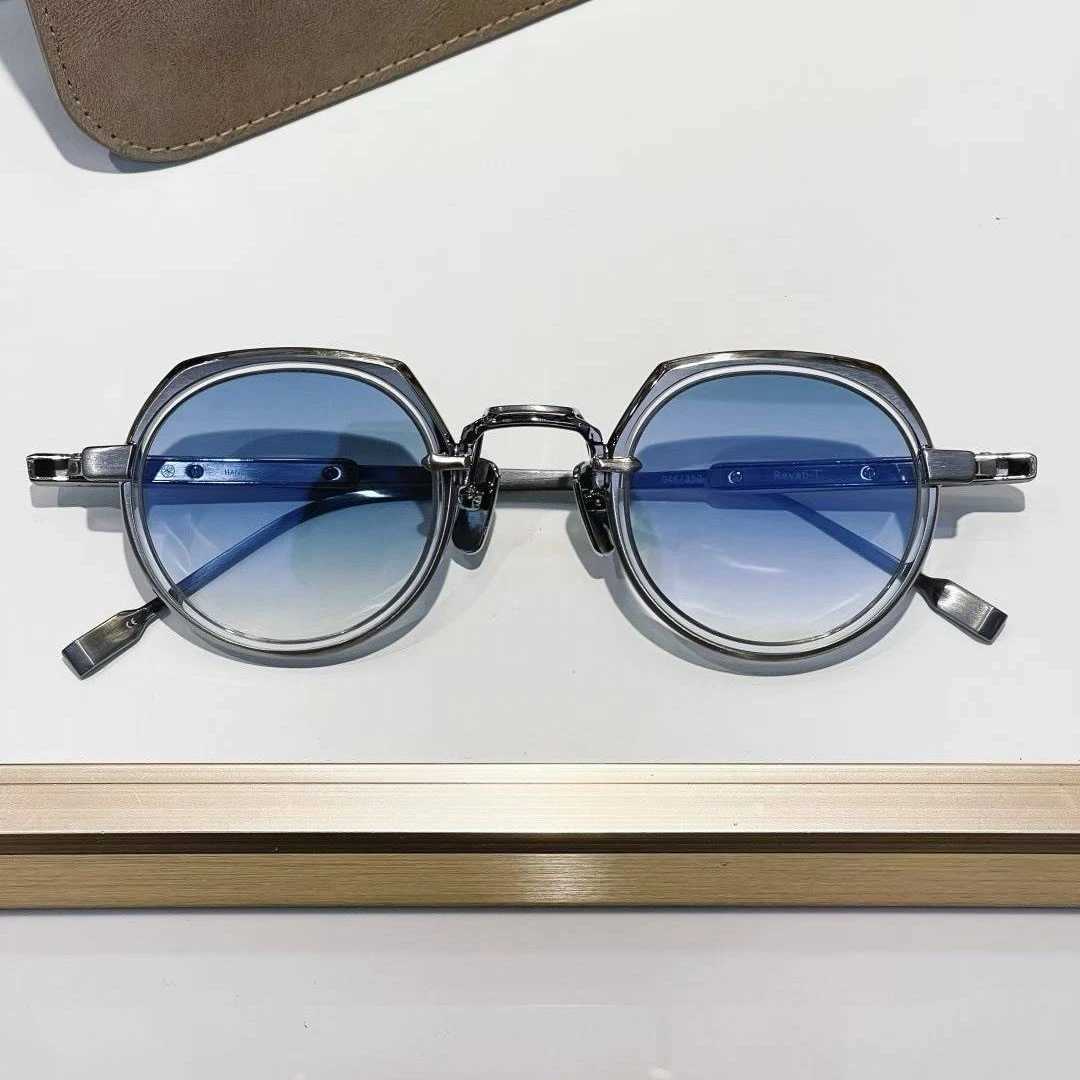 Luxury Fashion Trend Vintage Sunglasses Revati-T Pure Titanium Punk Goggle Retro Small Round Style Unisex A+ High Street Quality R260908 - view 3