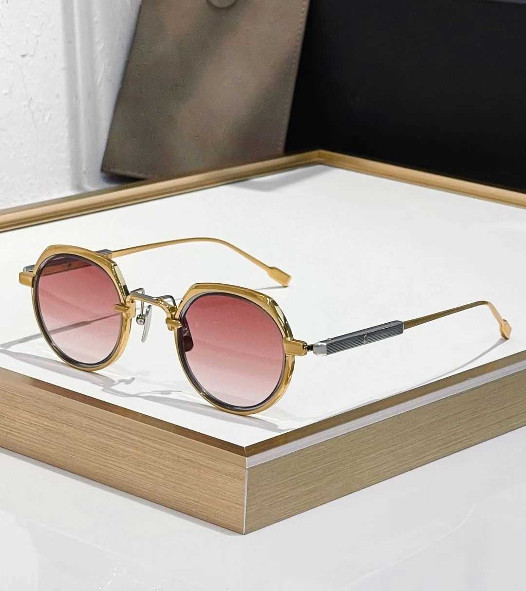 Luxury Fashion Trend Vintage Sunglasses Revati-T Pure Titanium Punk Goggle Retro Small Round Style Unisex A+ High Street Quality R260908 - view 6