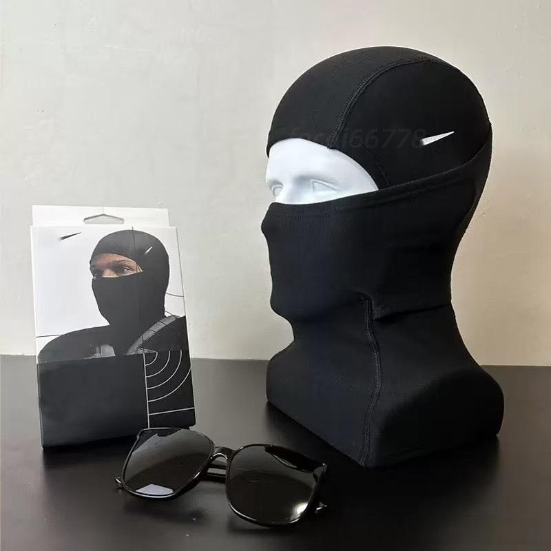 NK Maschera Da Sci Berretto Di Design Nero Berretto Con Teschio Maschera Da Ciclismo All'aperto Maschere Da Equitazione Antivento Copricapo Marca Sp-image