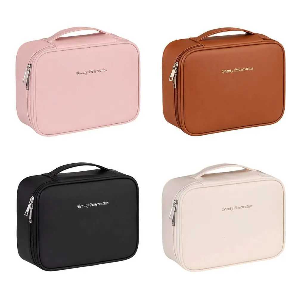 Luxury Double Layer Cosmetic Bag Zippered Waterproof Makeup Bag Large Capacity Cosmetics Organizer S260909RTHZ - view 5