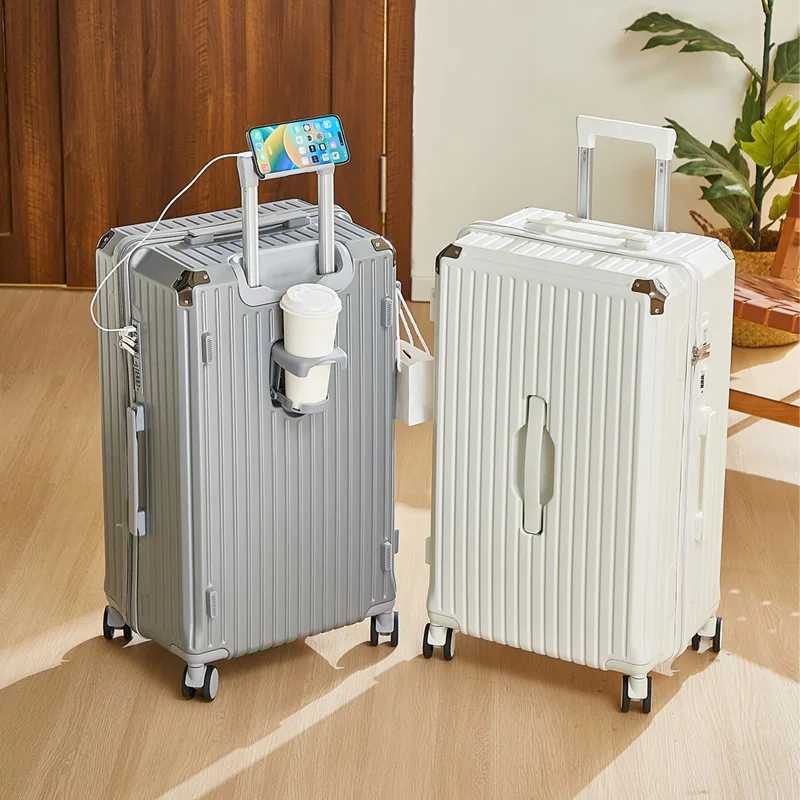 Luggage 20 inch |Cup Holder/Waterproof multifunctional Suitcase Hand Carry Large Capacity Universal Wheel Simple Suitcase S260909WLMK - view 6