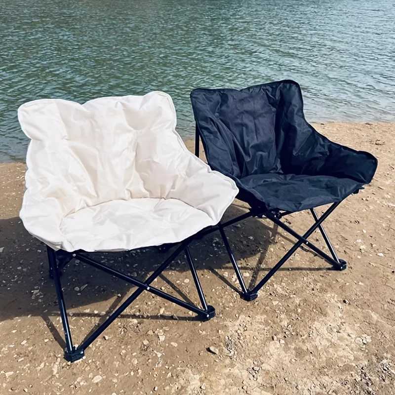 Garden Lounger Moon Chair Reinforced Outdoor Camping and Picnic Chair Low-Back Moon Chair Sketching Chair Folding Chair N260909 - view 3