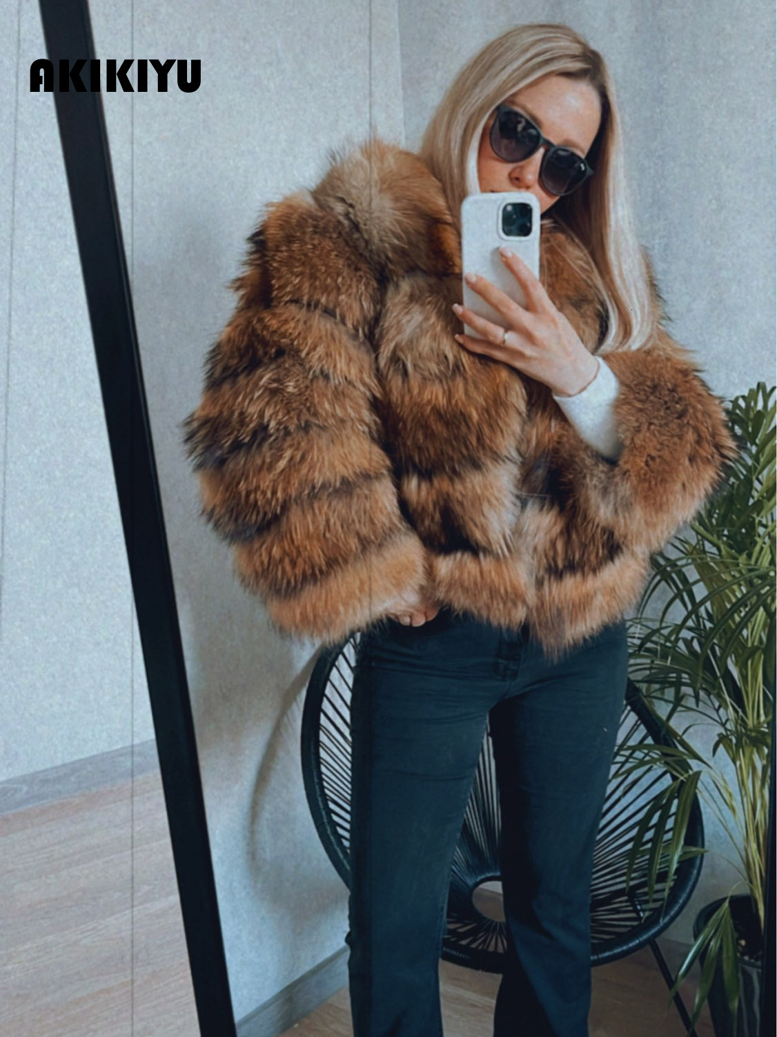 2026 Winter Jacket Women Real Coat Natural Fox Fur Outerwear O-Neck Three Quarter Sleeve Thick Warm Fashion New - view 5