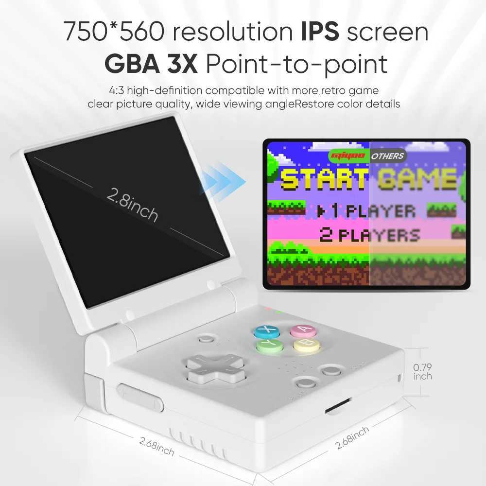 Mini Flip MIYOO Retro Handheld Game Console Foldable 2.8''IPS Screen Classic Portable Video Game Consoles Simulator Players GiftT260908 - view 6