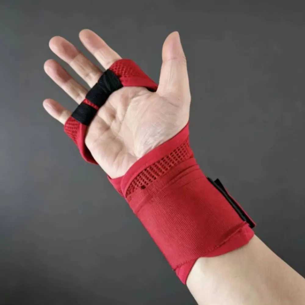 Half Finger Boxing Gloves Quick Strap Shock Absorb Muay Thai Gloves Fight Hand Wrap Wrist Support Boxing Training Gloves Q260907 - view 3