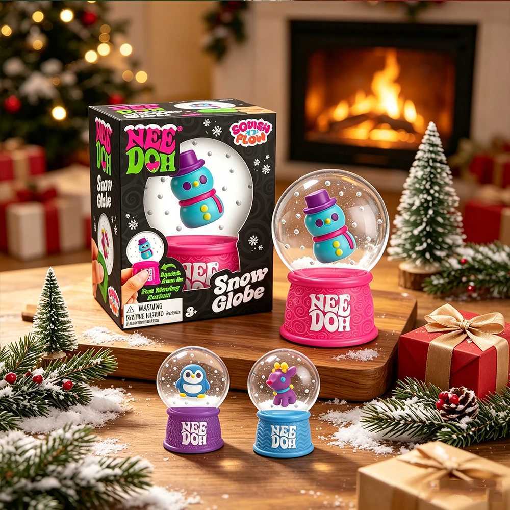 2026New Product NeeDoh Squish Flow Snow Globe Crunch Stress Relief Toy Squeeze Toy Nice Cube Sensory Toy for Adults Gifts Q260909