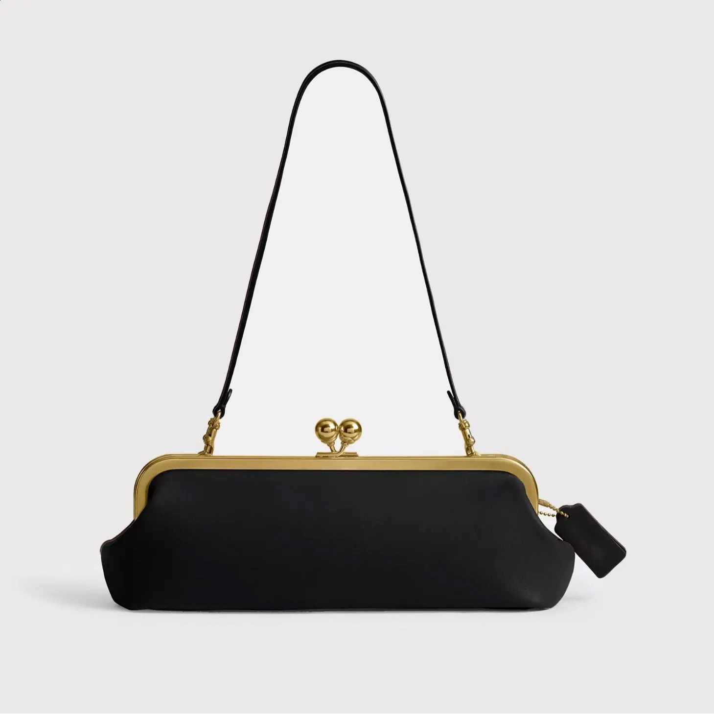 2026 Kisslock Shoulder Bags for Women Bag Soft PU Leather Clip Bag Women Handbag Frame Wedding Clutch Ladies 260908 - view 5