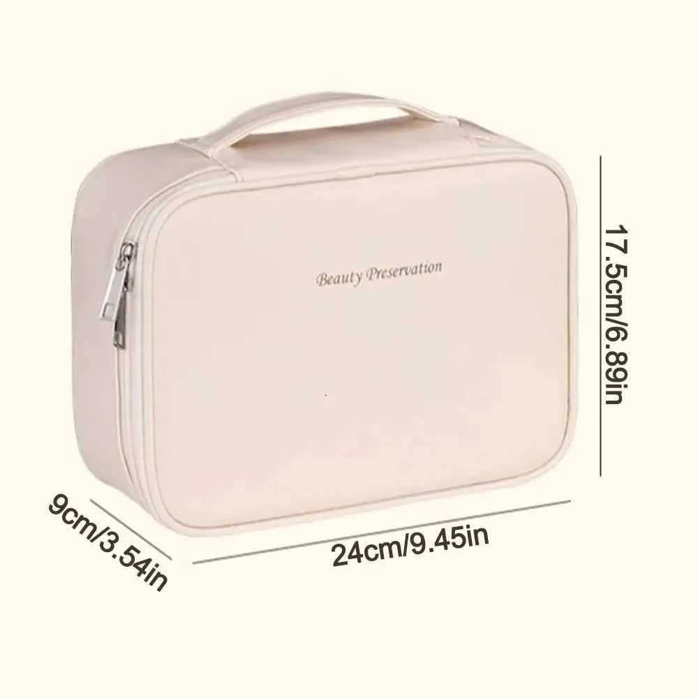 Luxury Double Layer Cosmetic Bag Zippered Waterproof Makeup Bag Large Capacity Cosmetics Organizer S260909RTHZ - view 7