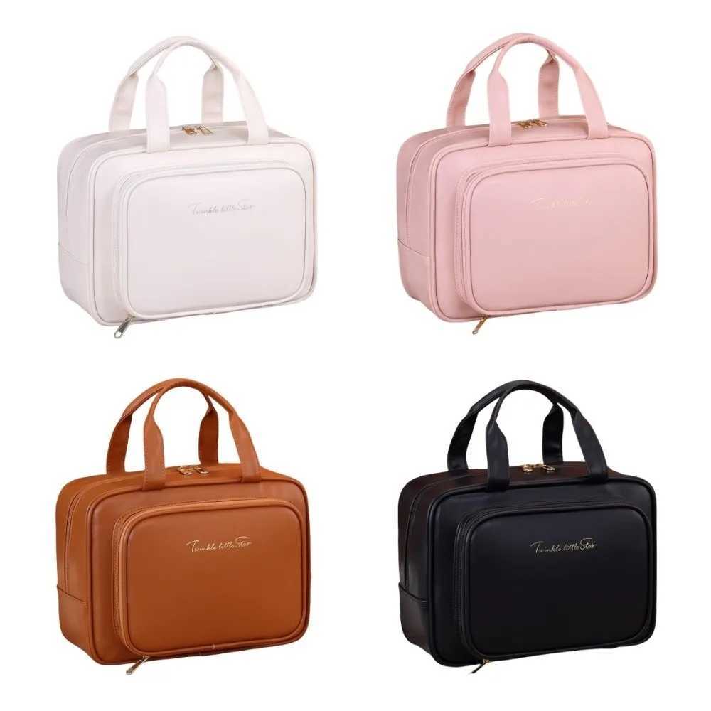 Simple Storage Makeup Bag Handle Large Capacity Cosmetic Container Multifunctional Portable Travel Wash Pouch Data Cable Storage S260909H4AF - view 7