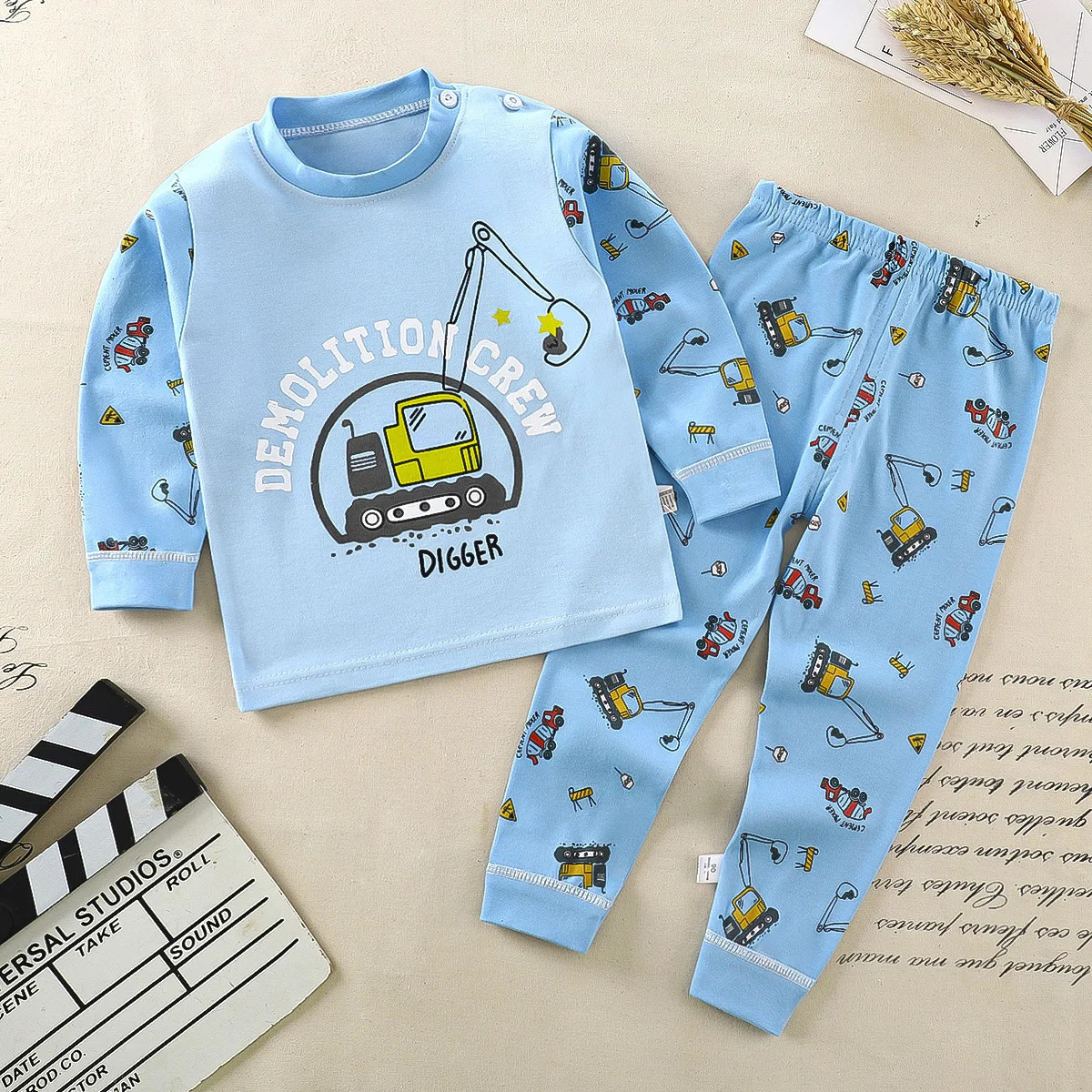 Children Kids Clothes Sets Boys Girls Suit Pajamas Clothinng Pants Cartoon Autumn Winter Sleepwear Outfits 260904 - view 6