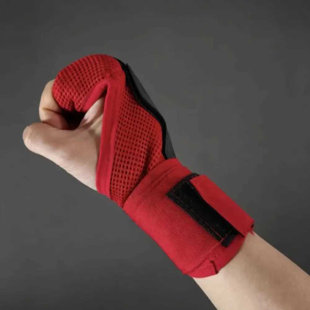 Half Finger Boxing Gloves Quick Strap Shock Absorb Muay Thai Gloves Fight Hand Wrap Wrist Support Boxing Training Gloves Q260907 - view 6