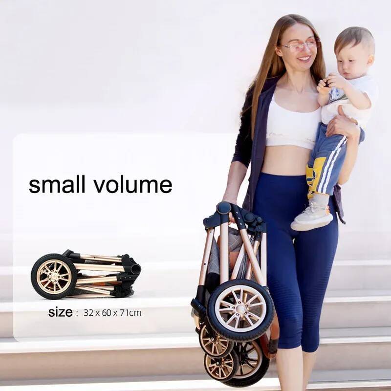 New 3 Stroller High Landscape Carriage Light Newborn Pram Shock Proof Two Way 2 in 1 Kid Car Baby Comfort Cart 2024 J260909 - view 5