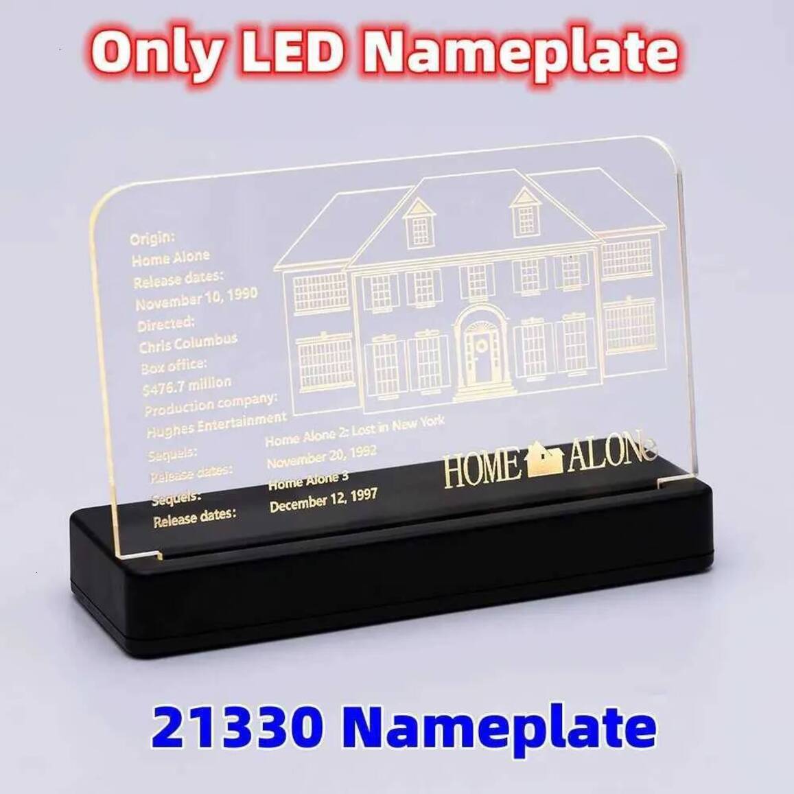 Baby Swing Build Block LED Light Kit For Christmas Gift 21330 toddler seat Home Alone House Street View Building Blocks Bricks Toy Lamp Brick S - view 7