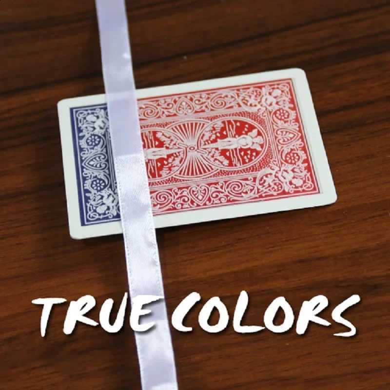True Colors Magic Tricks Blue to Red Card Back Color Change Deck Card Close Up Illusions Gimmick Props Mentalism Magicians Q260910 - view 1
