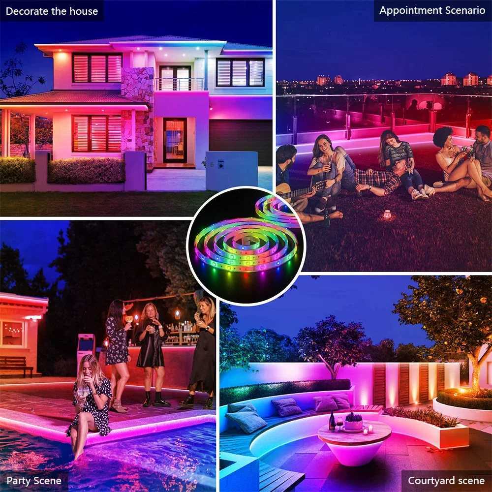 Solar Led Strip Light 5M/10M Rechargeable Solar String Waterproof Garden Lamp Christmas Lights Atmosphere Outdoor Decoration Q260910 - view 7