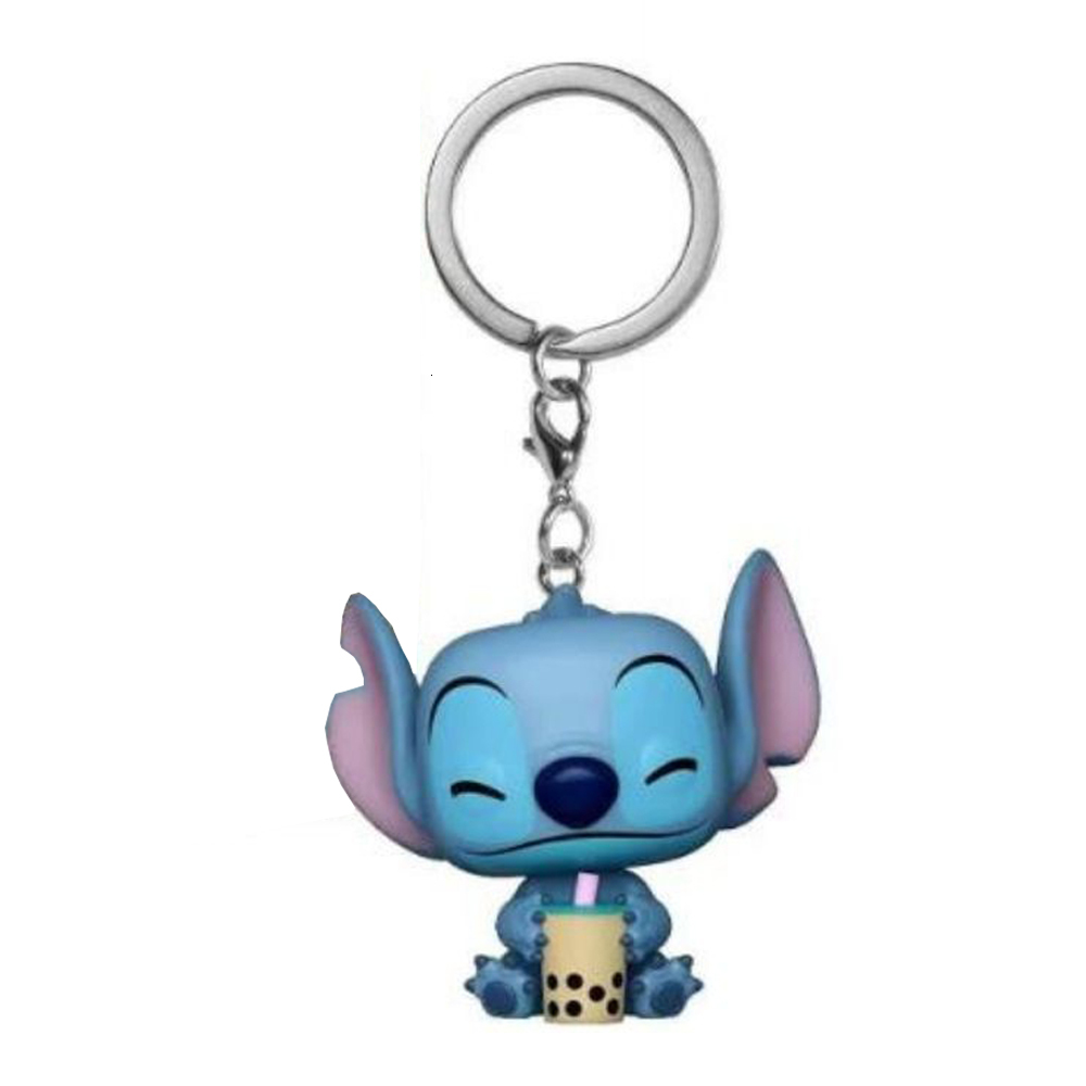 Anime Keychain Cartoon Lilo & Stitch Cute Doll Keyring Ornament Key Chain Car Pendant Kids Gift 1d - view 5