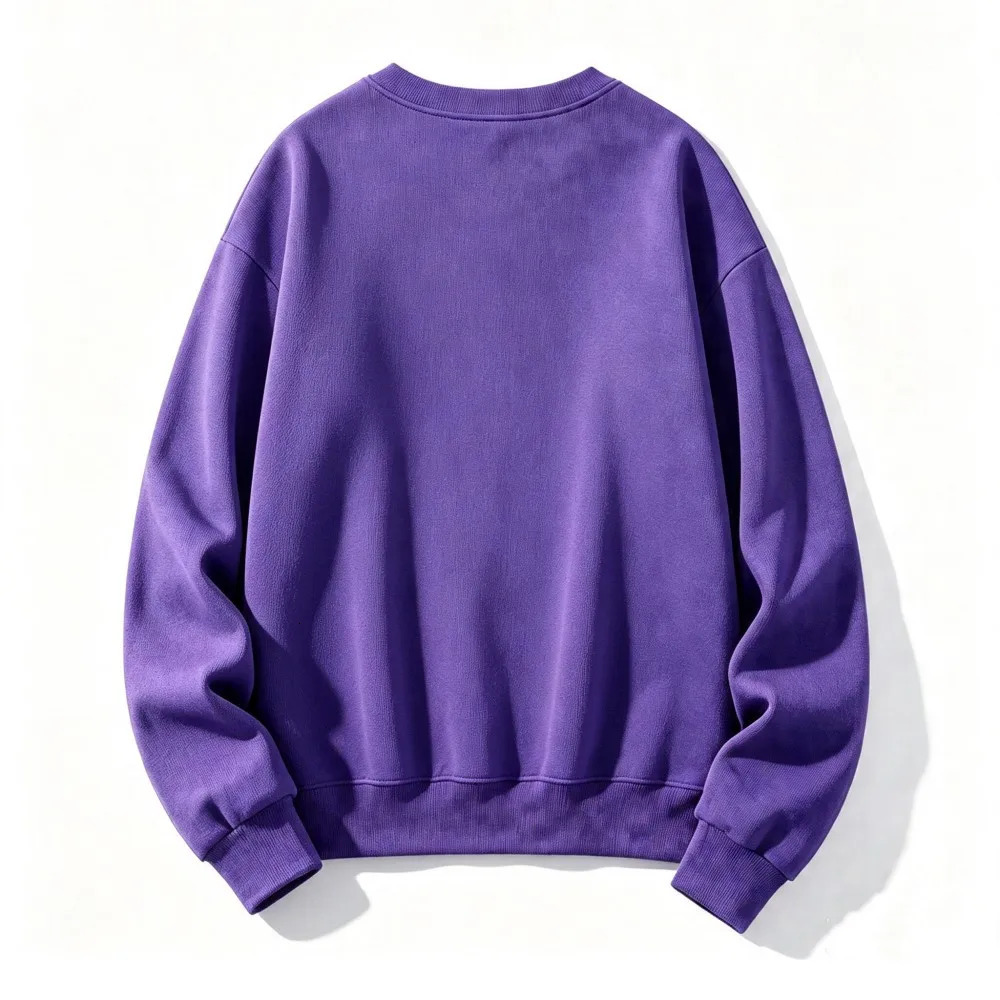 Autumn Solid Sweatshirts Womens Casual Fleece Warm Purple Hoodies Korean Oversized Crewneck Pullovers Promotion Woman Clothes 260909 - view 3