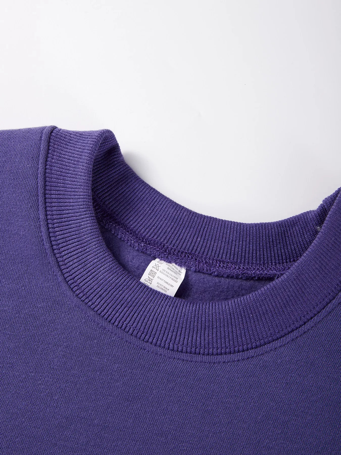 Autumn Solid Sweatshirts Womens Casual Fleece Warm Purple Hoodies Korean Oversized Crewneck Pullovers Promotion Woman Clothes 260909 - view 4