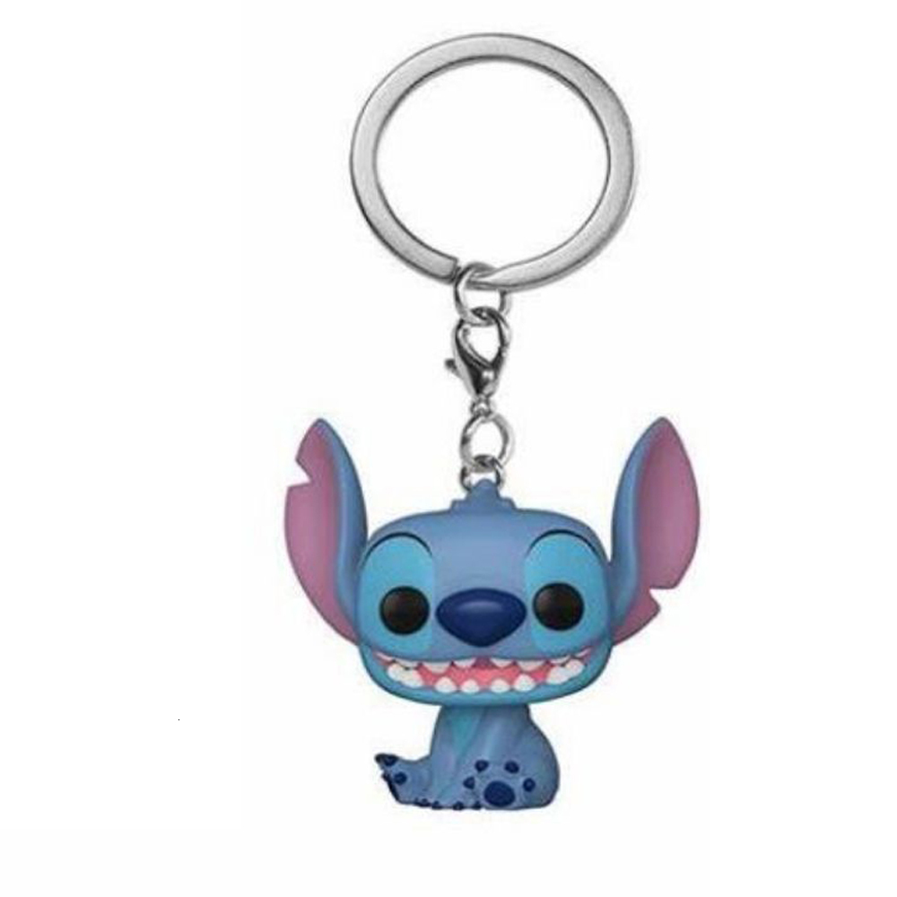 Anime Keychain Cartoon Lilo & Stitch Cute Doll Keyring Ornament Key Chain Car Pendant Kids Gift 1d - view 3