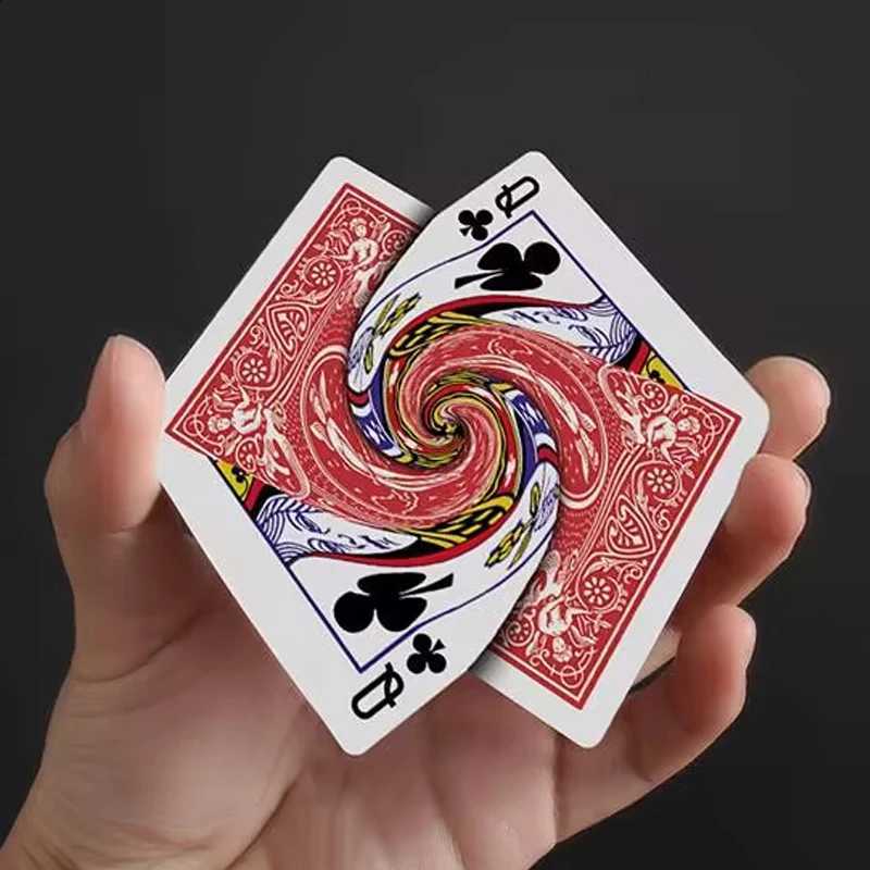 Vortex Magic Tricks Playing Card Connected Poker Change Magia Magician Close Up Street Illusions Gimmicks Mentalism Q260910 - view 3