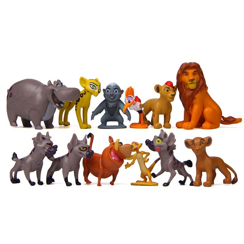 12Pcs/Set Anime Cartoon The Lion Guard King Kion Simba PVC High Quality Action Figures Bunga Beshte Fuli Ono Figurines Doll Toys 2 - view 5