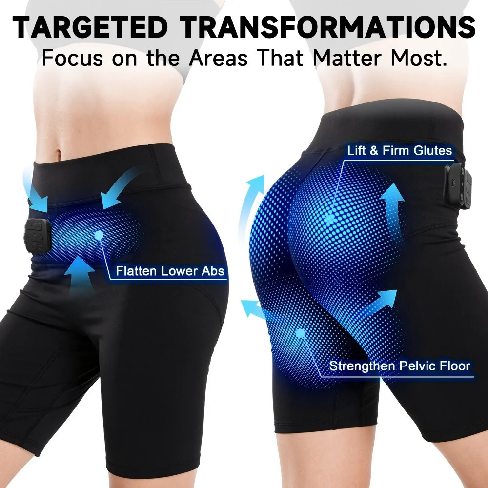 EMS Toning Shorts Electric Muscle Stimulation Yoga Pants Targeted Abdomen Glutes Pelvic Floor Body Shaping Fitness Underwear 260909 - view 3