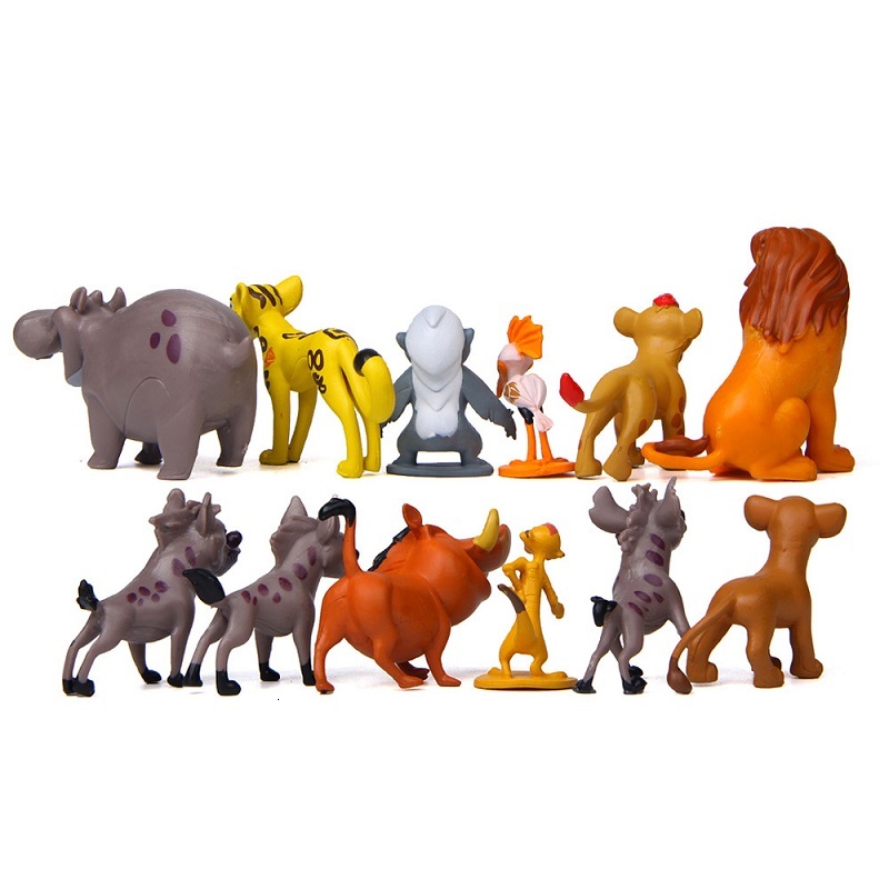 12Pcs/Set Anime Cartoon The Lion Guard King Kion Simba PVC High Quality Action Figures Bunga Beshte Fuli Ono Figurines Doll Toys 2 - view 6