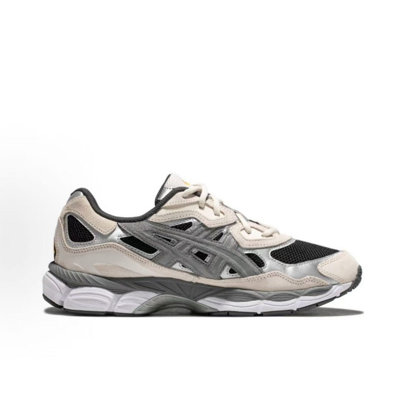ASICS GEL NYC Men Women Sneakers Clay Grey Suede Mesh Upper Retro Running Shoes Shock Absorbing Cushioned Casual Athletic Sport Shoes - view 9