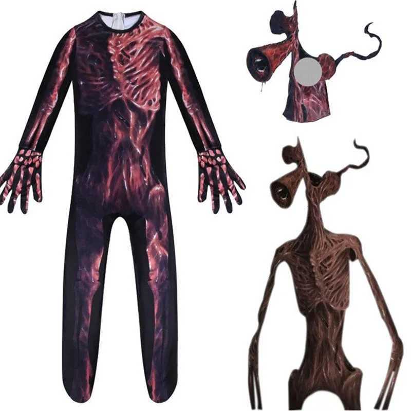 Siren Head Cosplay Costume With Mask Boys Girls Anime Funny Party Bodysuit Halloween Carnival Fancy Dress Jumpsuits Q260909