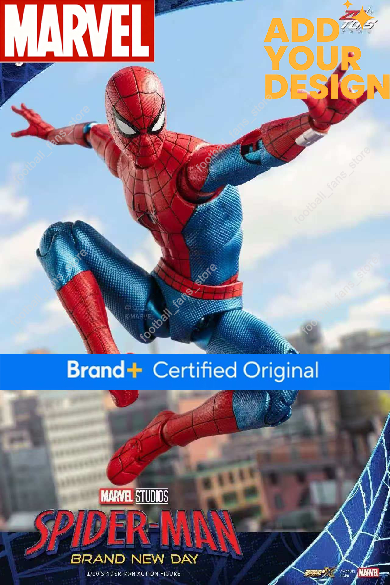 ZD Spider Man Brand New Day Action Figures Peter Parker Mecha Modello Mobile Congiunto Anime Avengers Collection Toys C4D-image