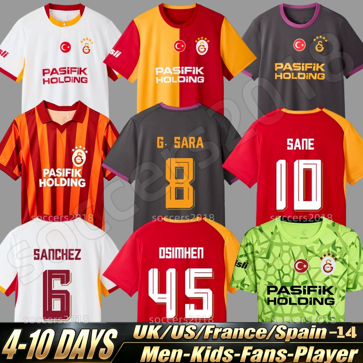 26 27 Galatasaray Maglie Da Calcio Singo Osimhen Lang Baris Sane Icardi Zanioli…