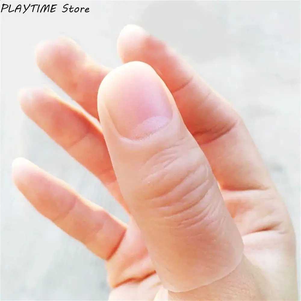 2Pcs Thumb Tip Finger Fake Magic Trick Close Up Vanish Appearing Finger Trick Props Toy Funny Prank Party Magician Accessories Q260910