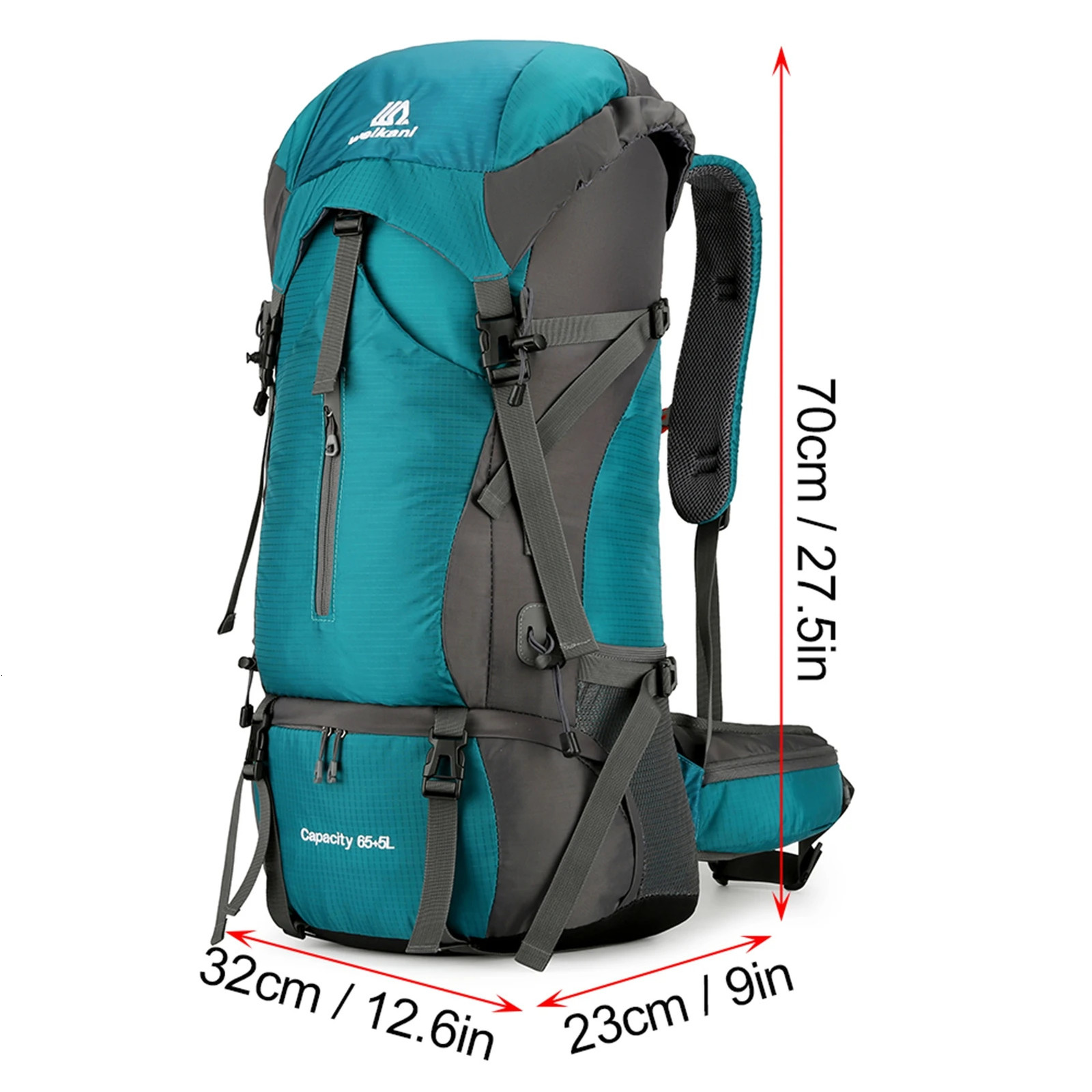 70L Hiking Backpack Camping Climbing Rucksack Travel Trekking Rucksack Mountaineering Bag Outdoor Sports Backpack Waterproof 260910 - view 7