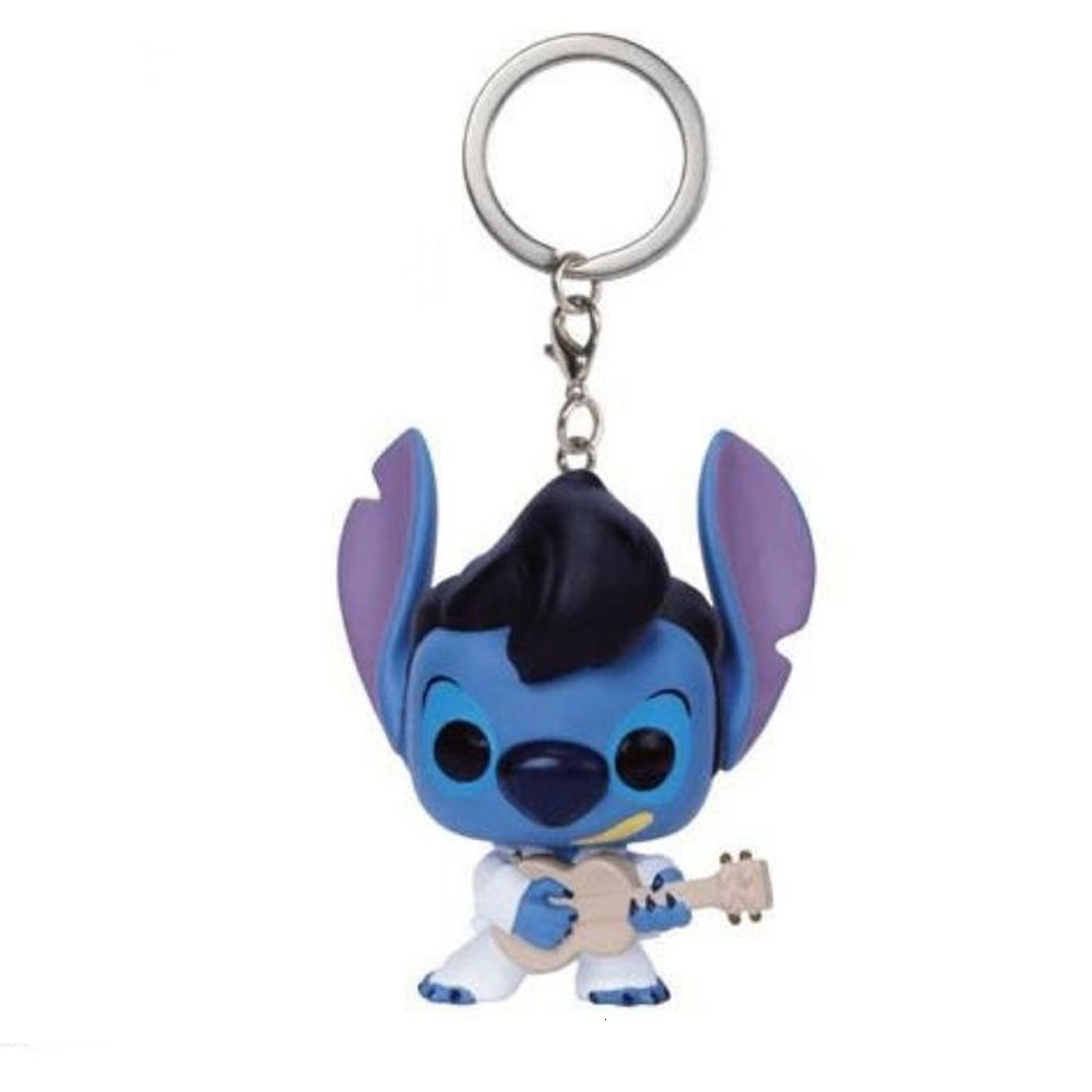 Anime Keychain Cartoon Lilo & Stitch Cute Doll Keyring Ornament Key Chain Car Pendant Kids Gift 1d - view 4