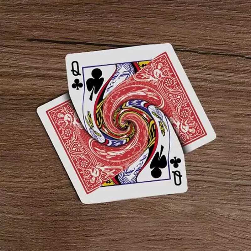 Vortex Magic Tricks Playing Card Connected Poker Change Magia Magician Close Up Street Illusions Gimmicks Mentalism Q260910 - view 5