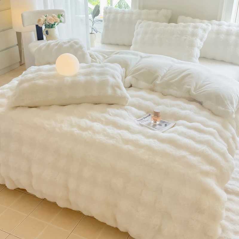 Cover Bonenjoy 1pc Plush Duvet Warm Quilts Cover Skin-friendly Bedding Solid Color Cforter Covers (No lowcase) J260909 - view 4