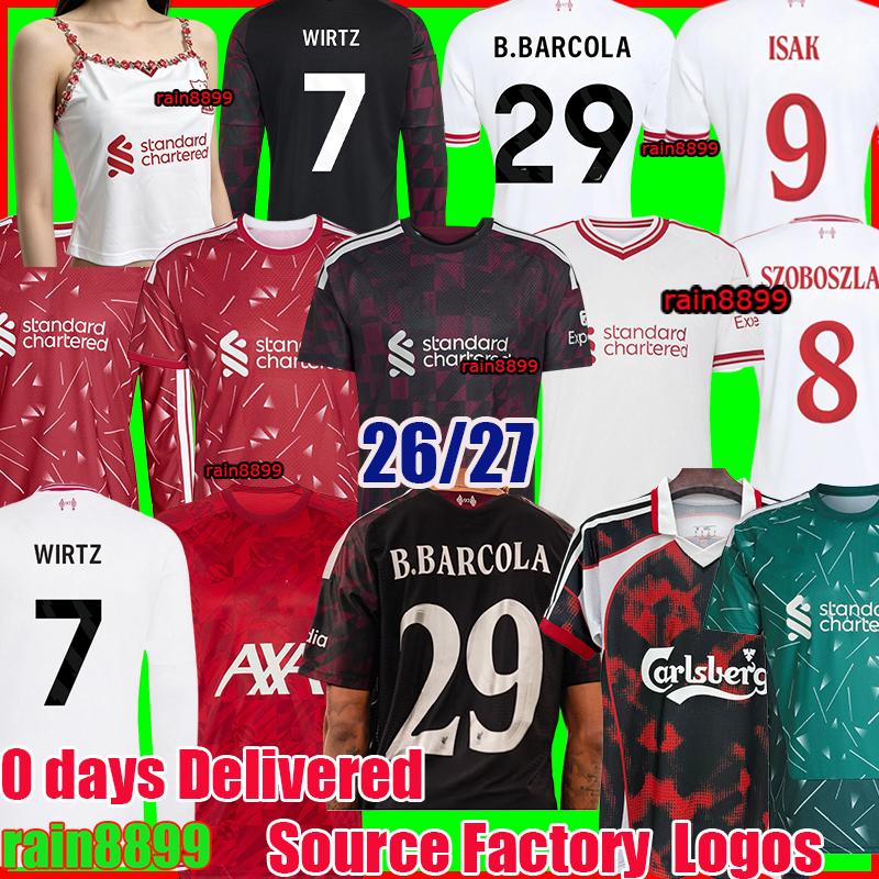 Maglietta Da Calcio Liverpool Bambini Salah Alexander Diogo Virgil Thiago LFC L…