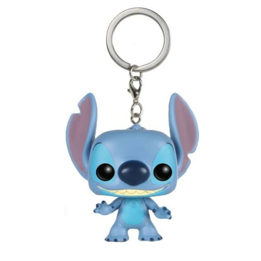 Anime Keychain Cartoon Lilo & Stitch Cute Doll Keyring Ornament Key Chain Car Pendant Kids Gift 1d - view 6