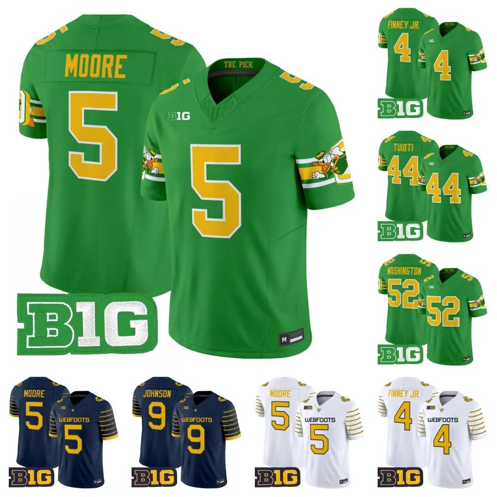 Youth Oregons Duck Mighty Oregon 1984 Maglia Verde Ritorno Al Passato Dante Moore Brandon Finney Jr. Teitum Tuioti Jamari Johnson A Mauri Washington-image