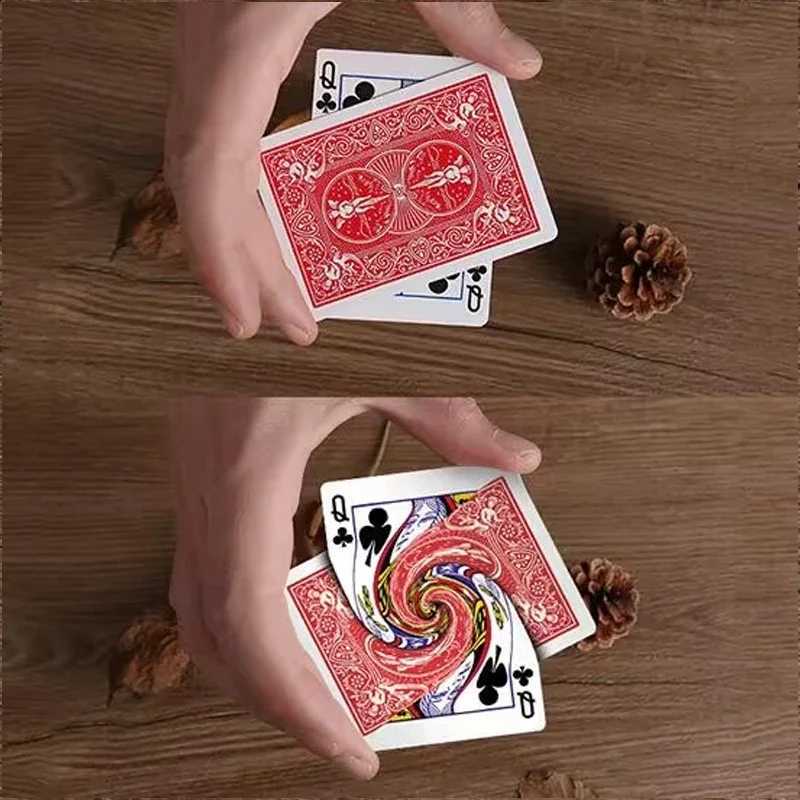 Vortex Magic Tricks Playing Card Connected Poker Change Magia Magician Close Up Street Illusions Gimmicks Mentalism Q260910 - view 6