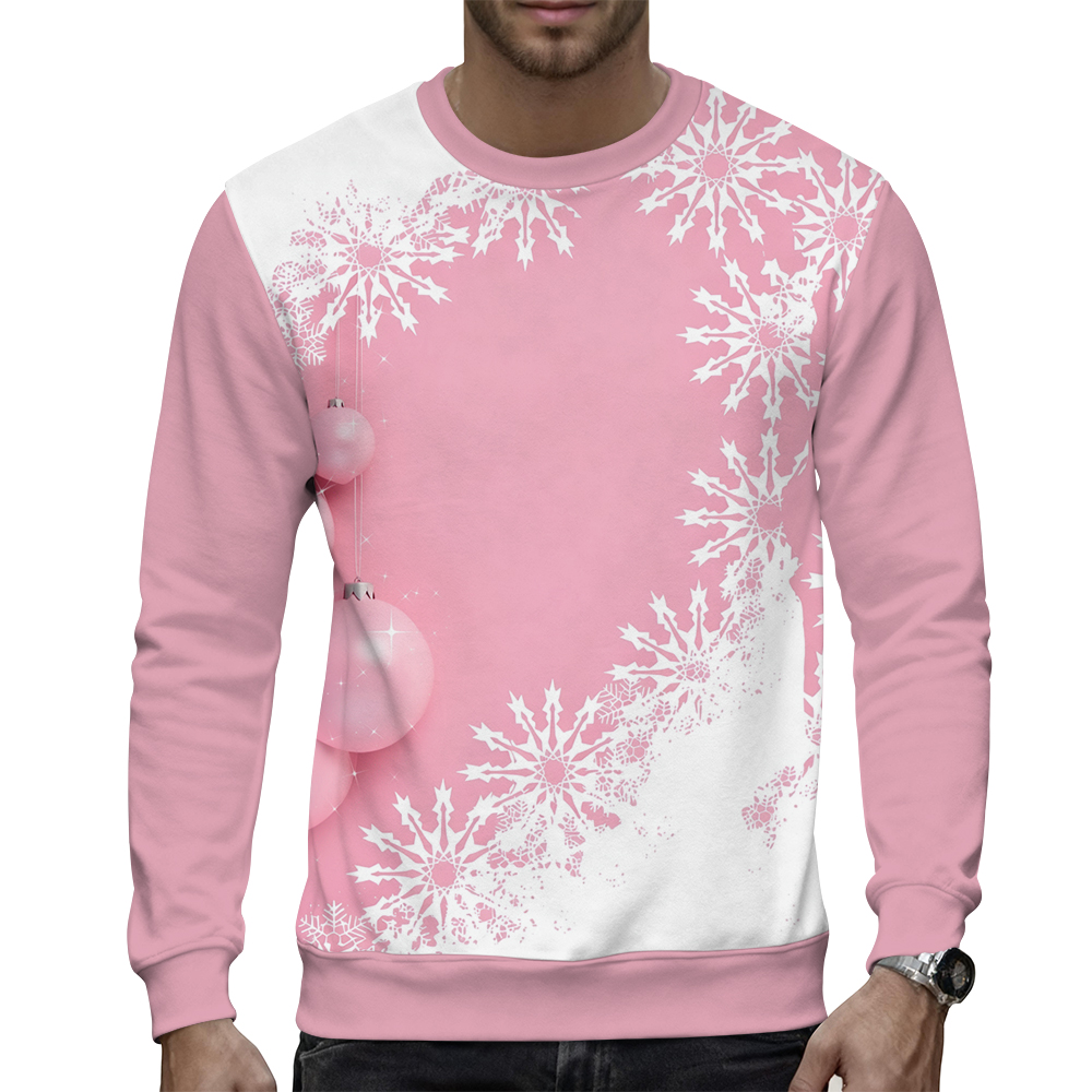 Men's Casual Unhooded Pullover Sweatshirt Ideal For Transition Seasons - view 7