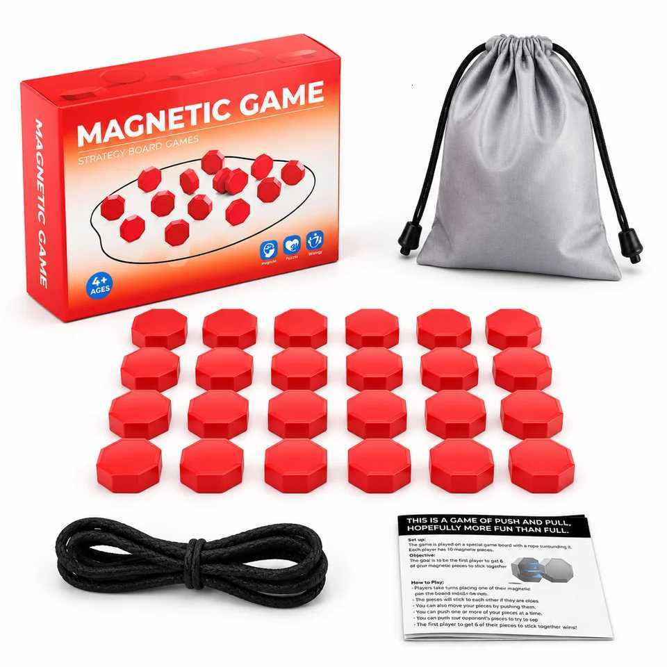 Portable Magnetic Stones Strategy Game Compact Board Game for Family Game Night Travel and Camping X260911 - view 4