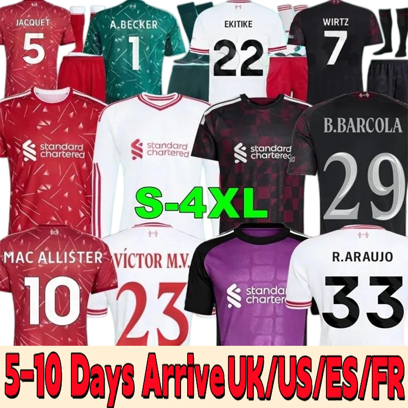 Maglia Liverpool 26 27 Ekitike Kerkez Salah Wirtz Isak Gakpo Maglie Da Calcio MAC Allister Kerkez Szoboszlai DI0GO J Portiere Liverpool 26 27 Kit Da-image