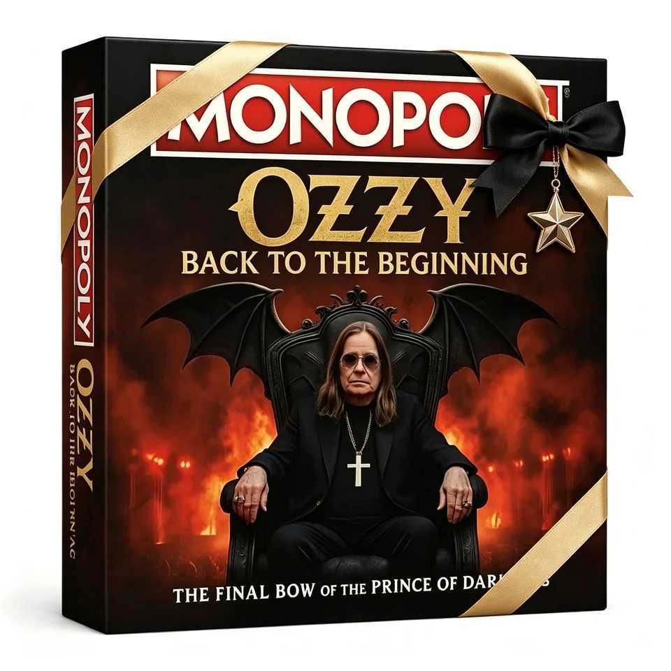 Ozzy Osbourne Monopoly Board Game Back To The Beginning Limited Collectible Dark Rock Band Tabletop Game Holiday Gift For Adults X260911