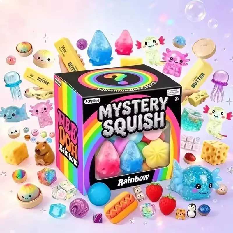 NeDoh Mystery Surprise Box - Slow Rise Squishy Toys Ice Cream Cake Shaped Squeeze Toys Anti-Stress Sensory Toys For ADHD Q260911