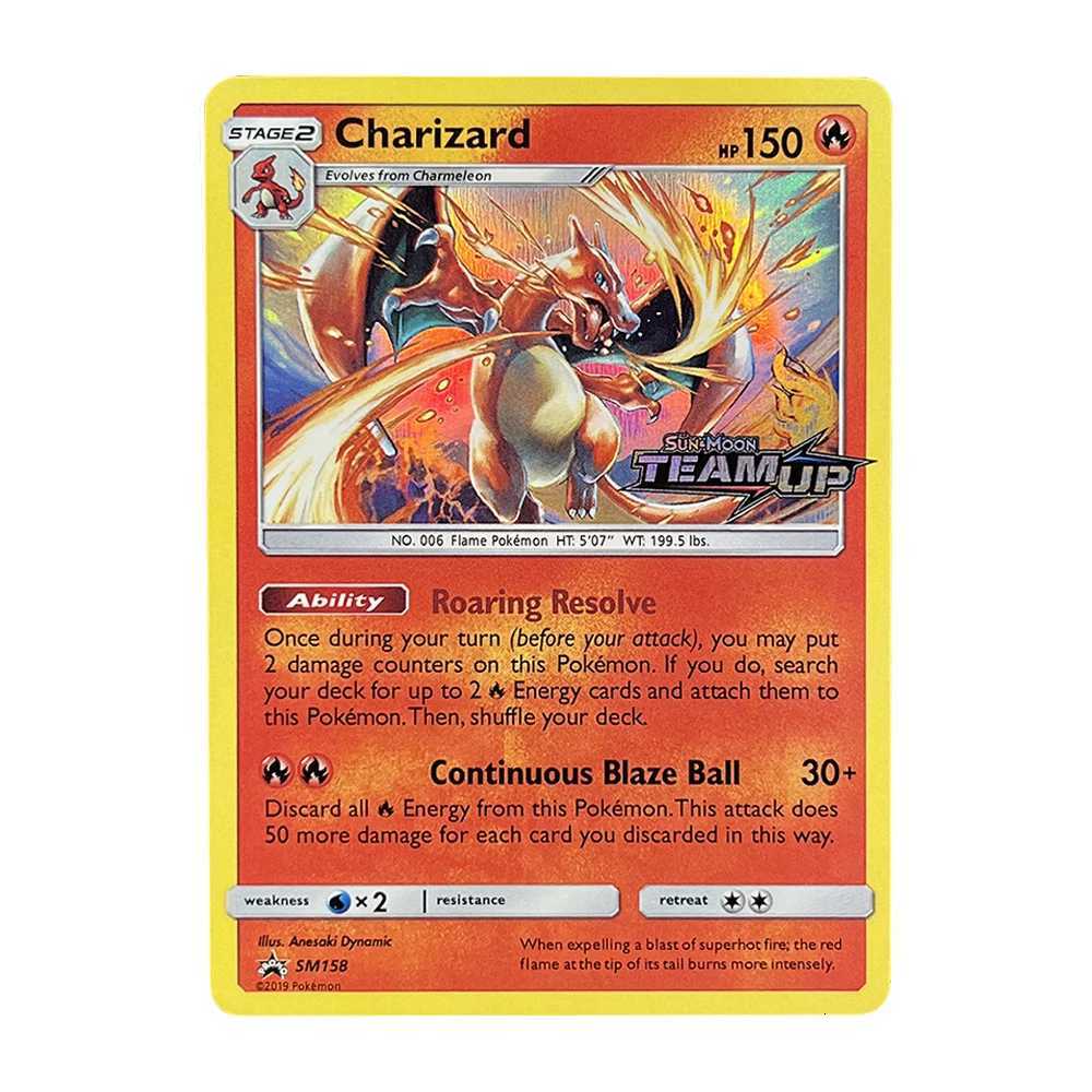 PKM Cards Holographic Charizard Ex GX Rainbow Blastoise VMAX Darkrai VSTAR Hobbies Rare Collection Battle Cards Toys Gifts X260911 - view 4